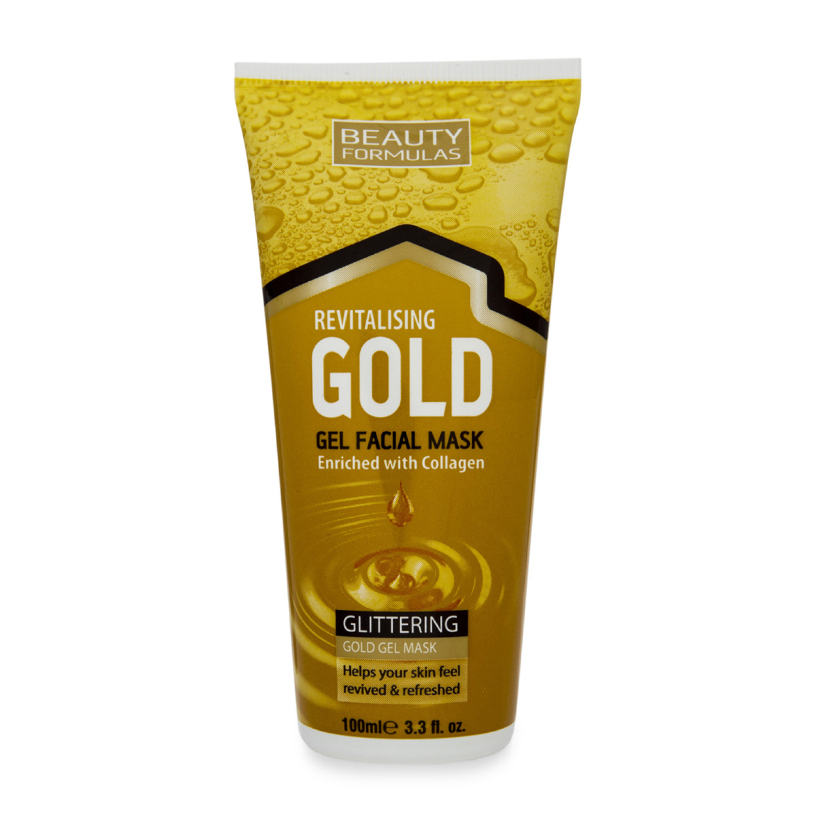 Beauty Formulas Revitalising Gold Gel Facial Mask 100ml – Glow Vault