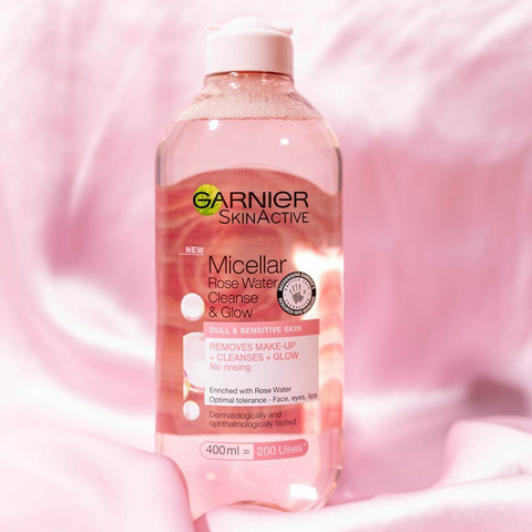 Garnier Skin Active Micellar Rose Cleansing Water Clean & Glow 400ml