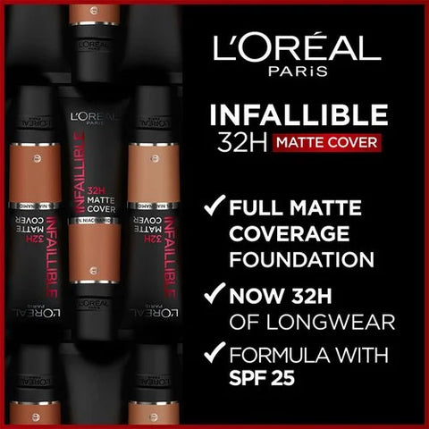 L'Oreal Infallible 32H Matte Cover Foundation SPF25 110 Rose Vanilla