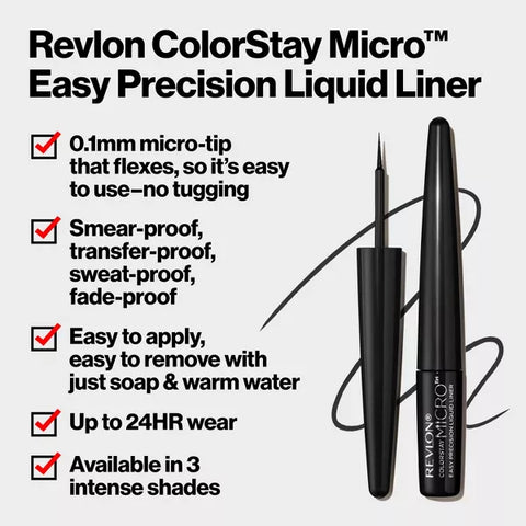 Revlon ColorStay Micro Easy Precision Liquid Liner 303 But First, Wine