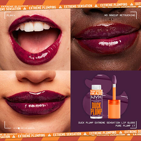 NYX Duck Plump High Pigment Plumping Lip Gloss 17 Pure Plum-P