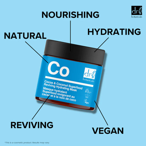 Dr Botanicals Hyaluronic Acid Cocoa & Coconut Superfood Hydrating Mask 60ml