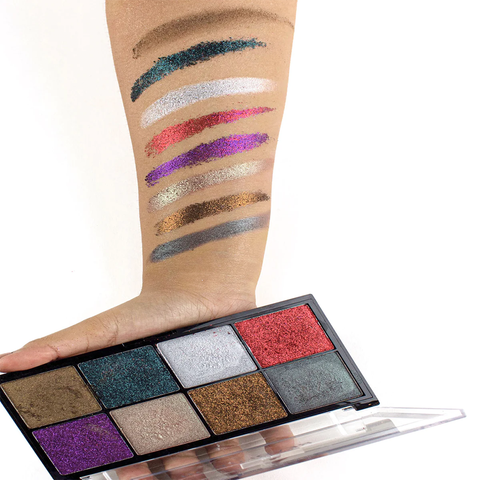 Revolution Pressed Glitter Eyeshadow Palette Posessed