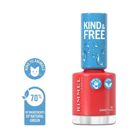 Rimmel Kind & Free Nail Enamel - 155 Sunset Soar 8ml