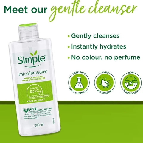 Simple Micellar Cleansing Water 200ml