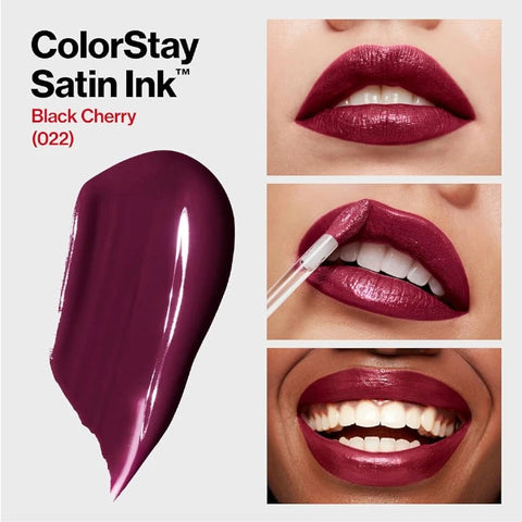 Revlon ColorStay Satin Ink Liquid Lipcolor 022 Black Cherry