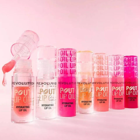 Revolution Hydrating Lip Pout Oil Holographic Shimmer