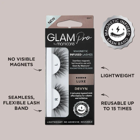 Glam By Manicare Pro Magnetic Infused Luxe Lashes Devyn