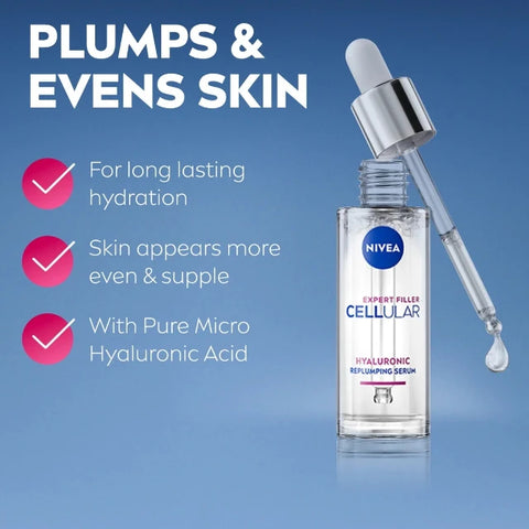 Nivea Expert Filler Cellular Hyaluronic Replumping Serum 30ml