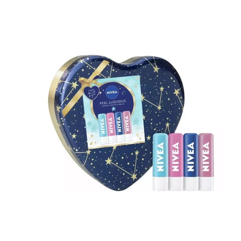Nivea Feel Luscious Balm Gift Set 4pc