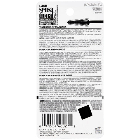 Maybelline Lash Sensational Luscious Waterproof 704 Very Black