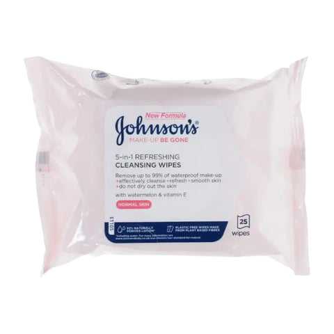 Johnson's Make-Up Be Gone Cleansing Wipes 25pk