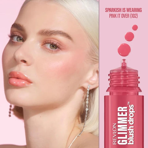 Revlon Glimmer Blush Drops 102 Pink It Over