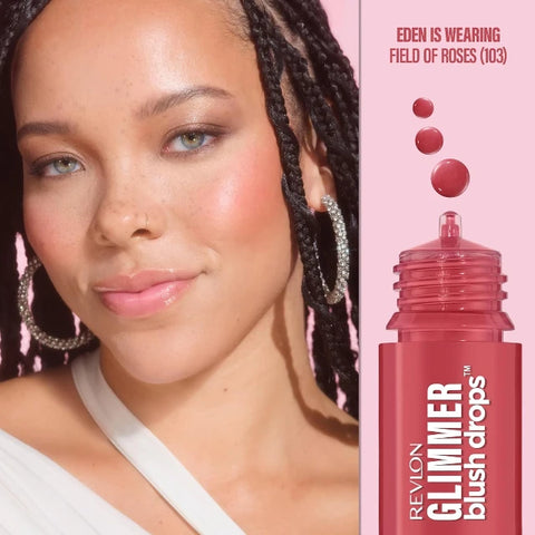 Revlon Glimmer Blush Drops 103 Field Of Roses