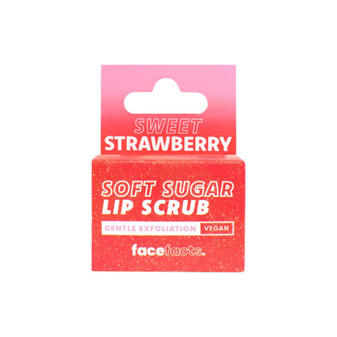 Face Facts Soft Sugar Lip Scrub Sweet Strawberry 10g