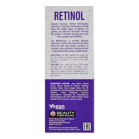 Beauty Formulas Retinol Anti-Ageing Moisturiser 75ml