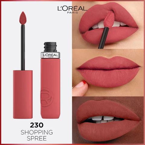 L'Oreal Infallible Le Matte Resistance Liquid Lipstick 230 Shopping Spree