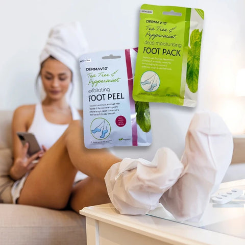 Derma V10 Tea Tree & Peppermint Foot Pack