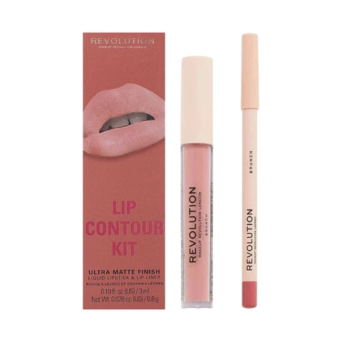 Revolution Matte Lip Contour Kit Brunch