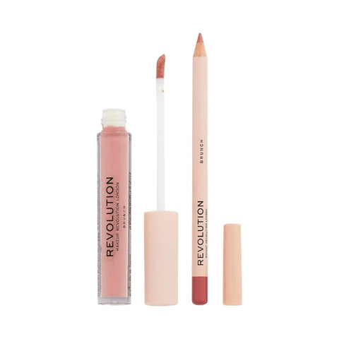 Revolution Matte Lip Contour Kit Brunch