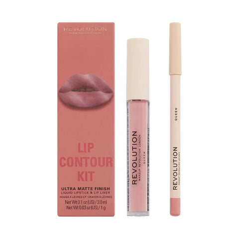 Revolution Matte Lip Contour Kit Queen