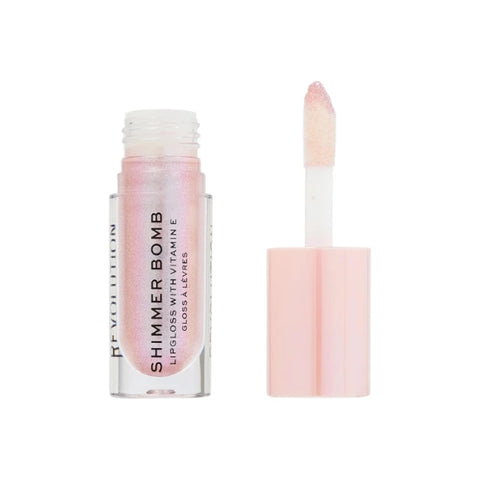 Revolution Shimmer Bomb Lip Gloss Sparkle Pink