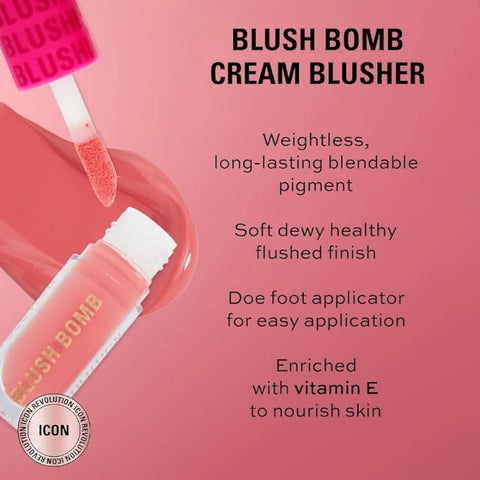 Revolution Blush Bomb Cream Blusher Peach Filter