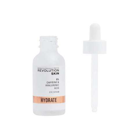 Revoution Skin 5% Caffeine & Hyaluronic Acid Hydrate Eye Serum 30 ml