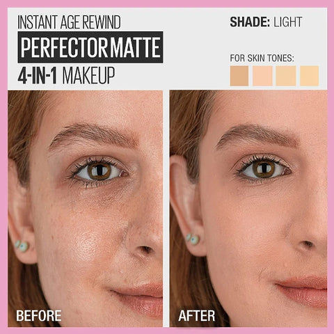 Maybelline Perfector 4-In-1 Whipped Matte Makeup 01 Light 30ml