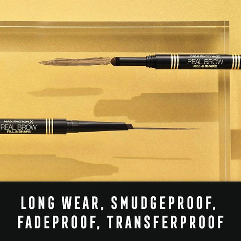 Max Factor Real Brow Fill & Shape Eyebrow 2-in-1 Pencil 005 Black Brown